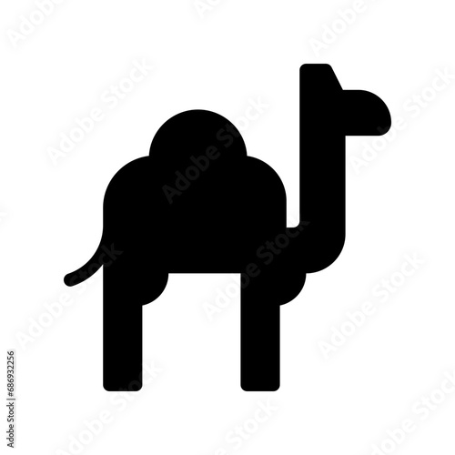 dromedary glyph icon