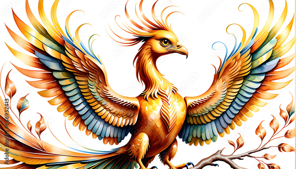 The Beauty of Phoenix: A Miraculous World of Radiant Wings.(Generative AI) The Beauty of Phoenix: A Miraculous World of Radiant Wings.(Generative AI)