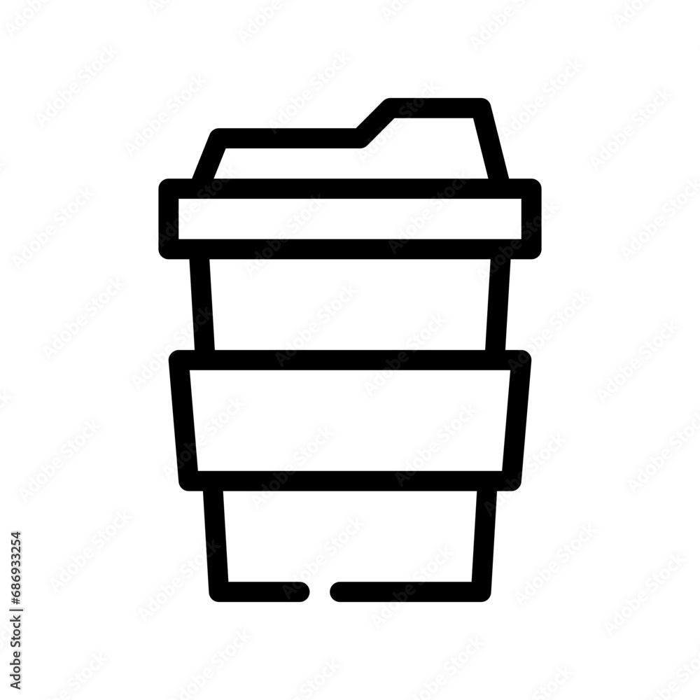 coffee cup line icon coffee cup line icon