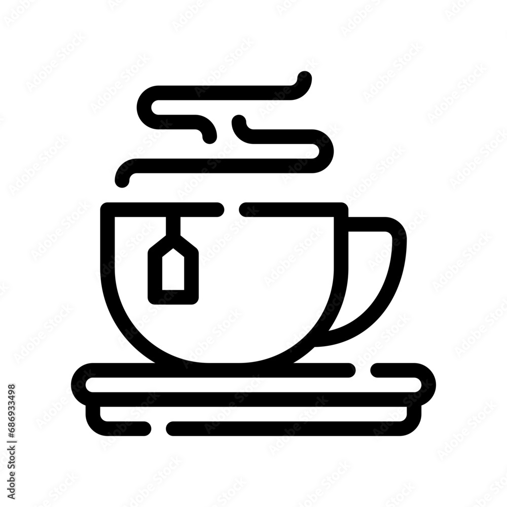 tea cup line icon tea cup line icon