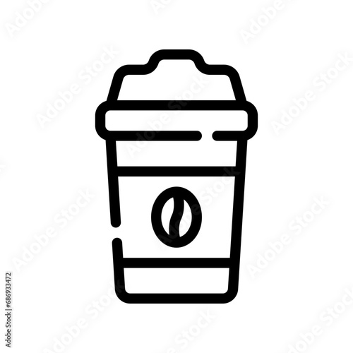 coffee cup line icon