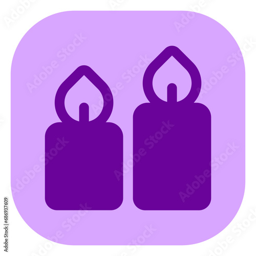 Editable candles vector icon. Wellness, spa, relaxation. Part of a big icon set family. Perfect for web and app interfaces, presentations, infographics, etc