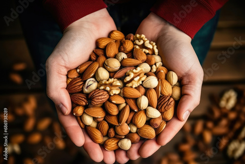 Nut snack diet raw healthy natural food tasty almonds organic vegetarian