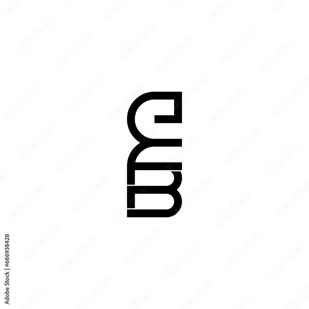 efb initial letter monogram logo design