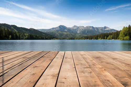 Travel mountains blue forest water view summer lake outdoors sky landscape nature reflection © SHOTPRIME STUDIO