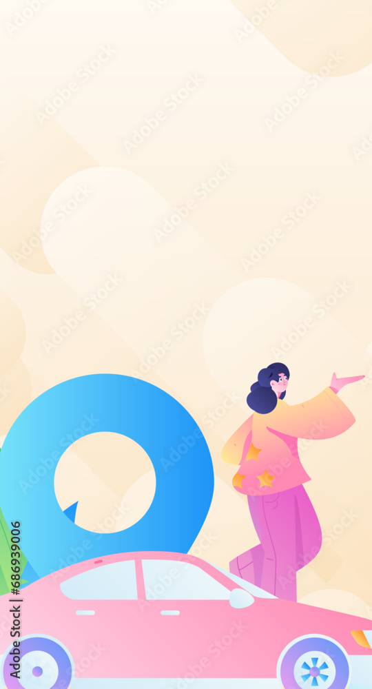 Vector internet operation hand-drawn illustration of people getting discounts for refueling the car
Vector internet operation hand-drawn illustration of people getting discounts for refueling the car