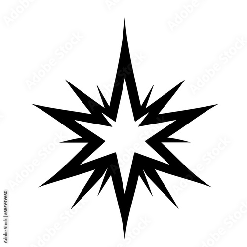 spark Icon Illustration. Vector SVG