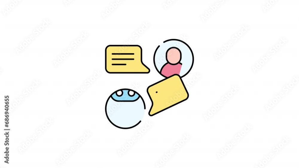 Chatbot Text Animation HD On Alpha Chatbot Text Animation HD On Alpha