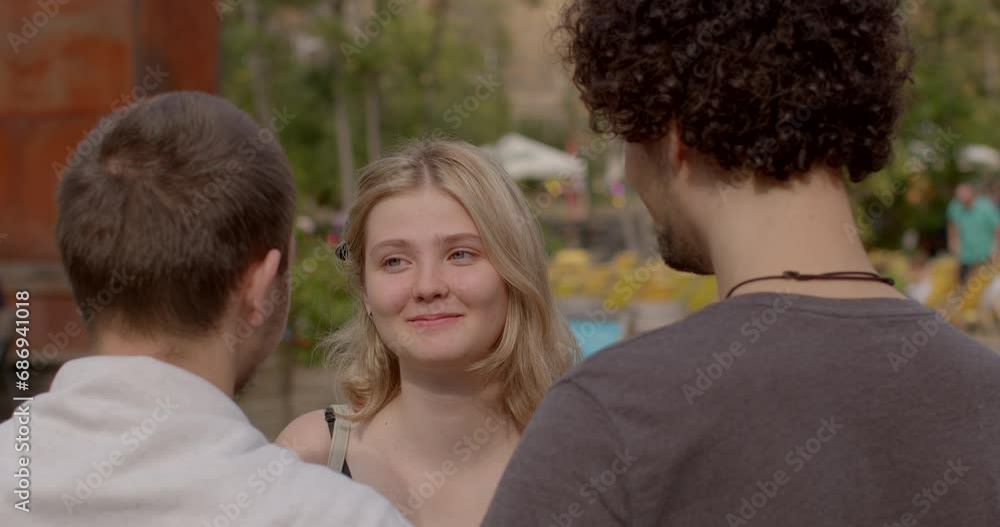 involve consensually and openly loving and connecting with multiple partners simultaneously. Girl and two guys. Romantic relationships among three individuals polyamory involve consensually and openly loving and connecting with multiple partners simultaneously. Girl and two guys. Romantic relationships among three individuals polyamory