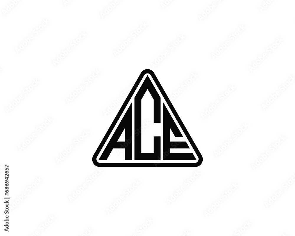 ACE logo design vector template ACE logo design vector template