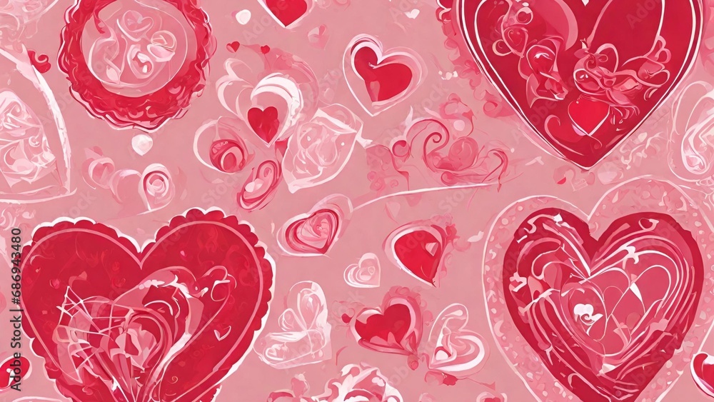 pattern with hearts pattern with hearts