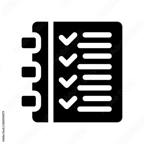 planning glyph icon