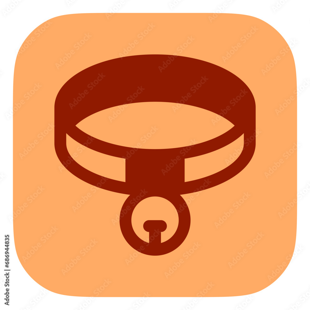 Editable collar vector icon. Veterinary, animal, pet care, pet shop. Part of a big icon set family. Perfect for business, web and app interfaces, presentations, infographics, etc Editable collar vector icon. Veterinary, animal, pet care, pet shop. Part of a big icon set family. Perfect for business, web and app interfaces, presentations, infographics, etc