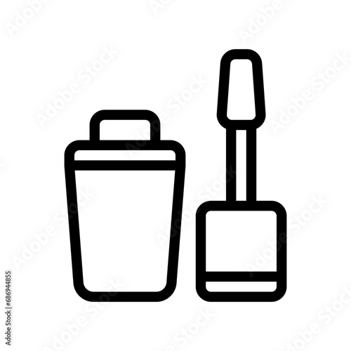 nail polish line icon