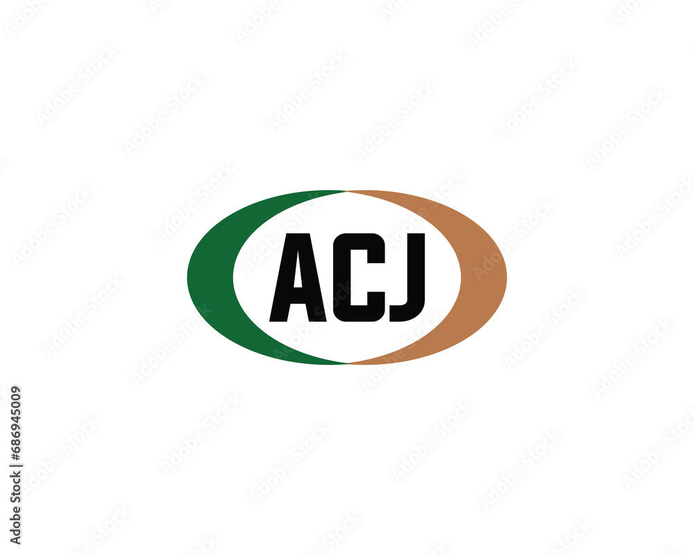 ACJ logo design vector template ACJ logo design vector template
