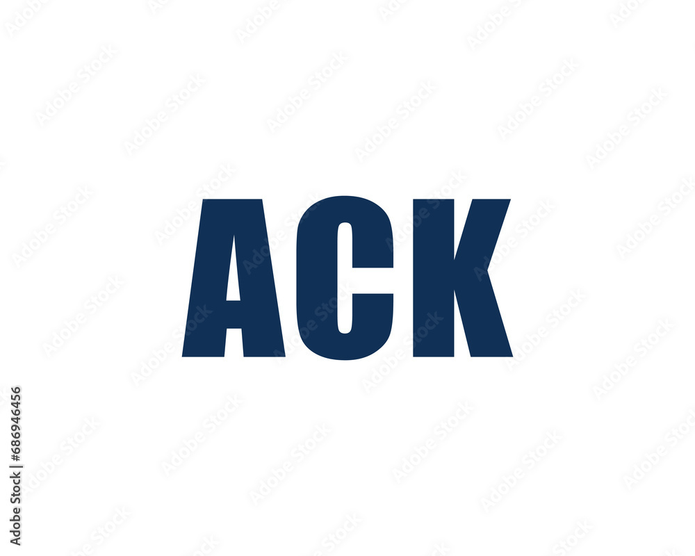 ACK logo design vector template ACK logo design vector template