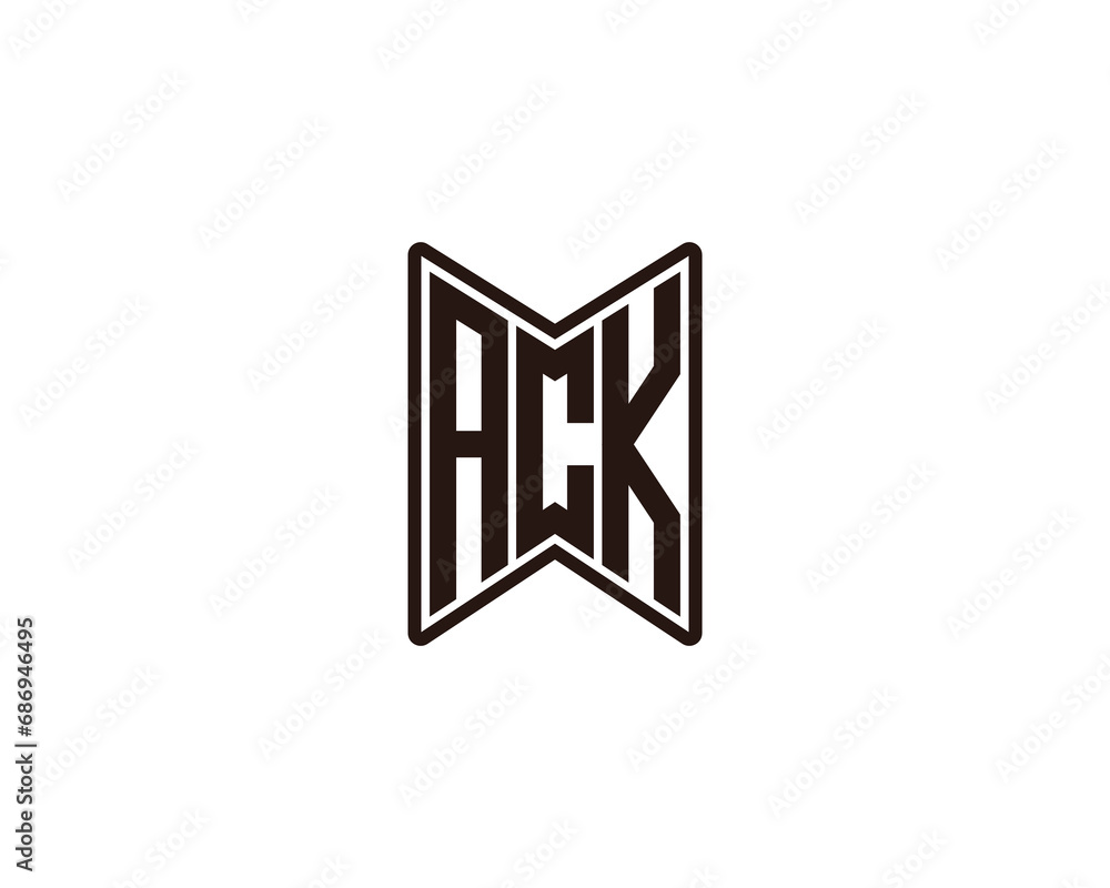 ACK logo design vector template ACK logo design vector template