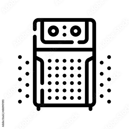 air purifier line icon