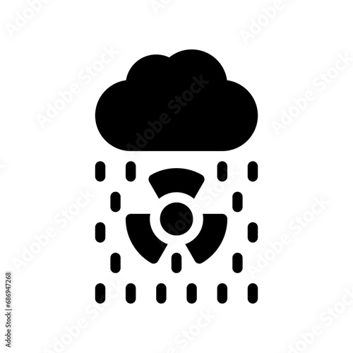 acid rain glyph icon