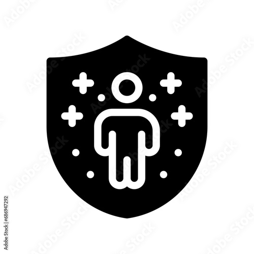 inmune system glyph icon
