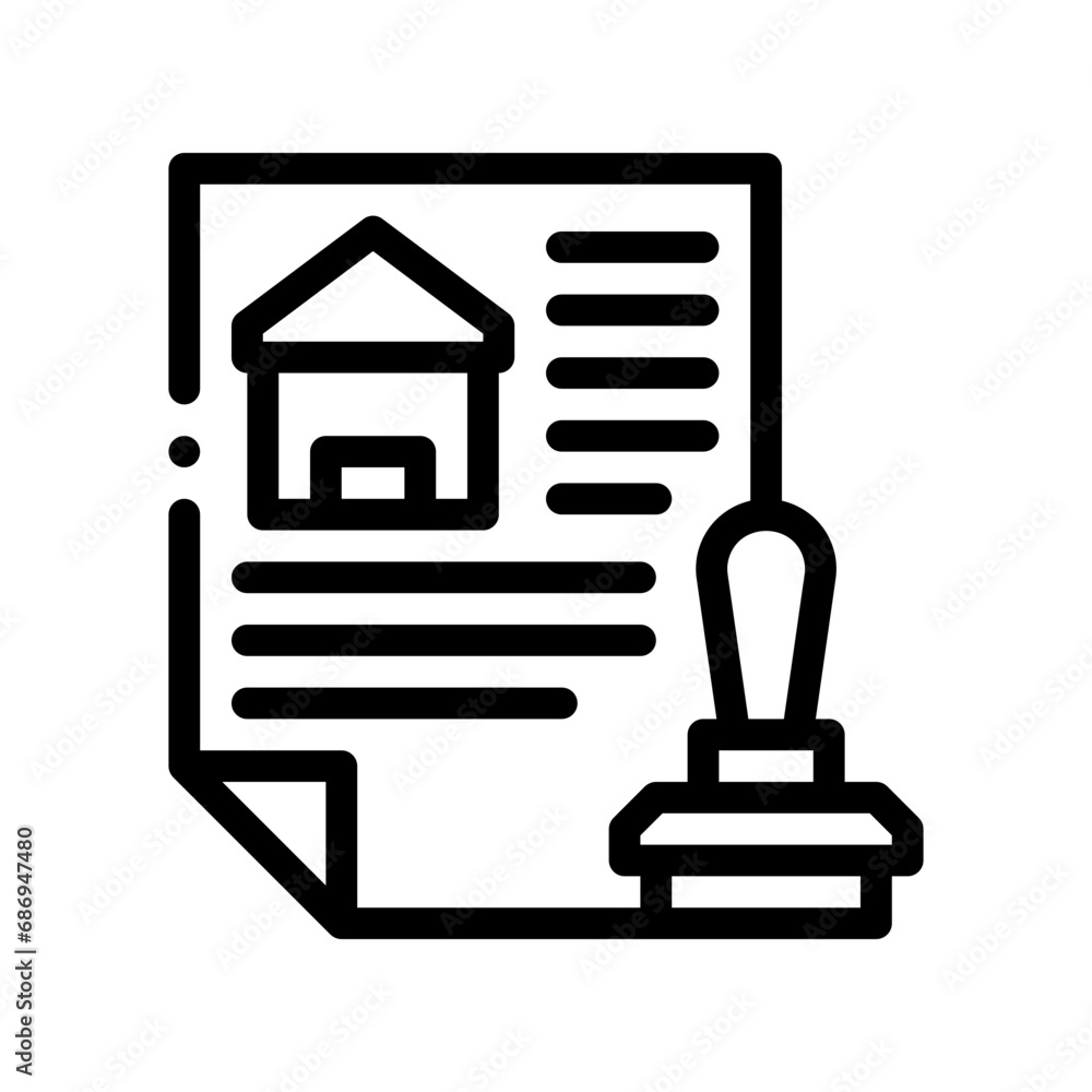 mortgage line icon mortgage line icon