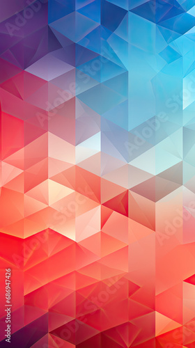 Abstract Geometric Multicolored Vertical Background Web Backdrop App Wallpaper with Digital Shapes