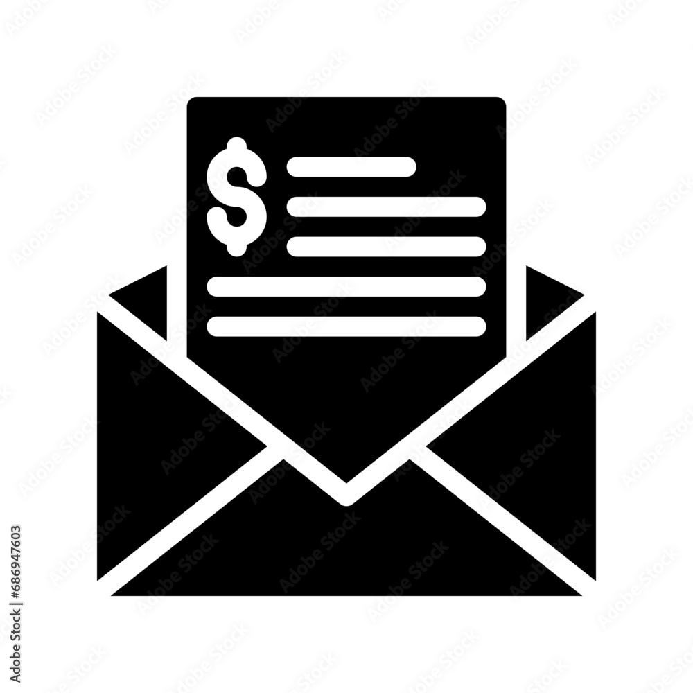 bill glyph icon bill glyph icon