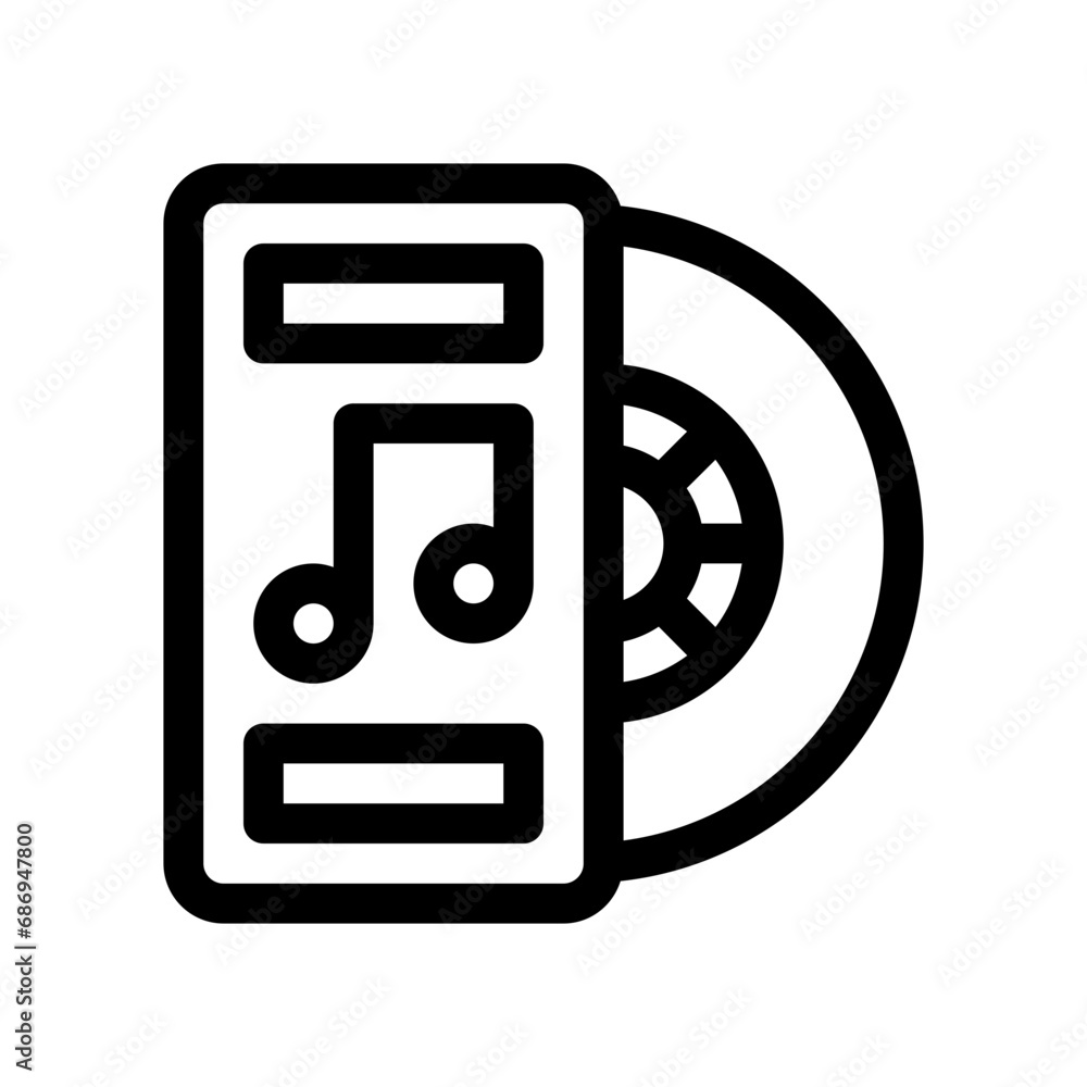 vinyl line icon