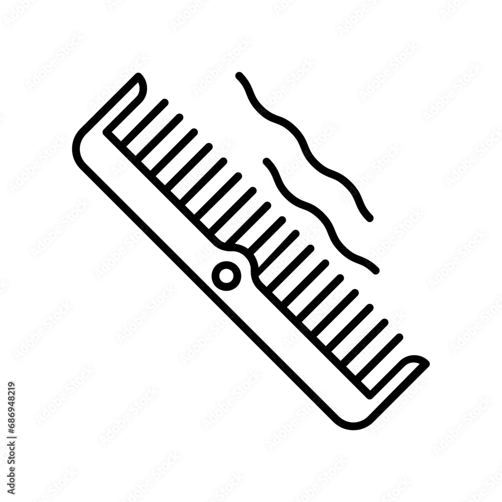 Hair loss icon. outline icon Hair loss icon. outline icon