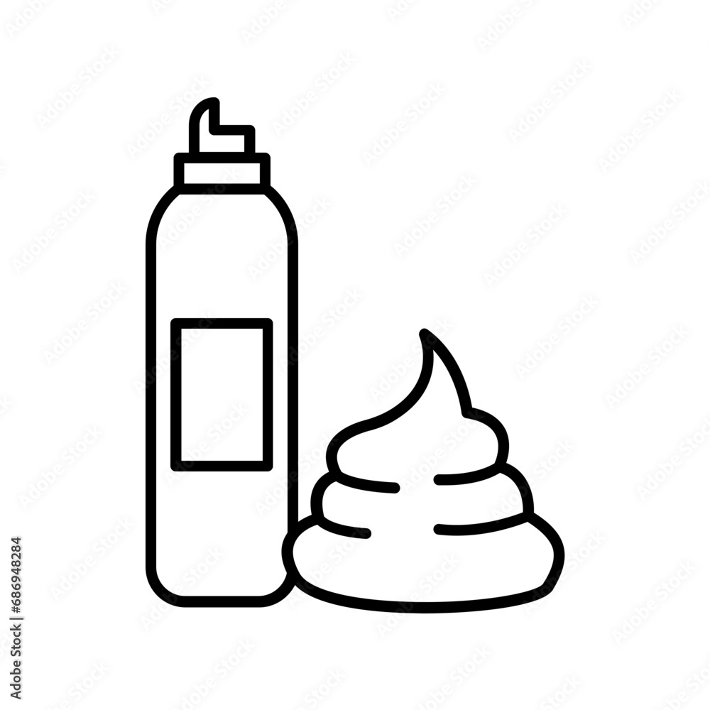 Foam icon. outline icon Foam icon. outline icon