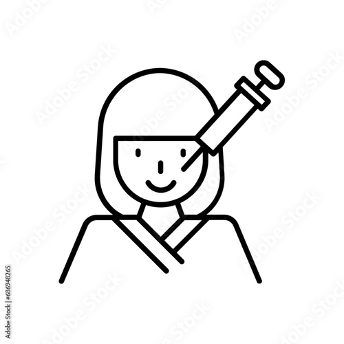 Injection icon. outline icon