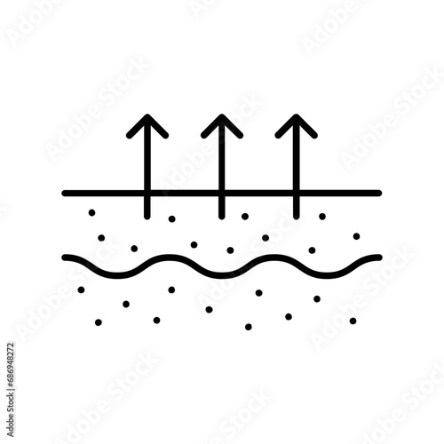Skin icon. outline icon