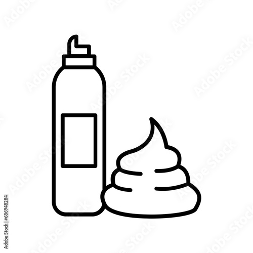 Foam icon. outline icon