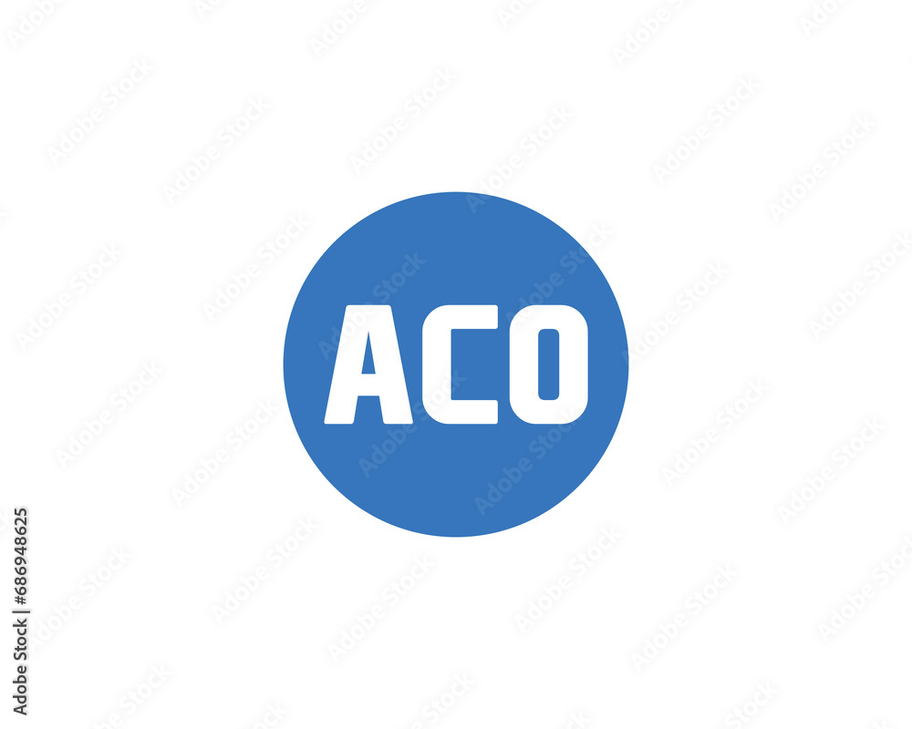 ACO logo design vector template ACO logo design vector template