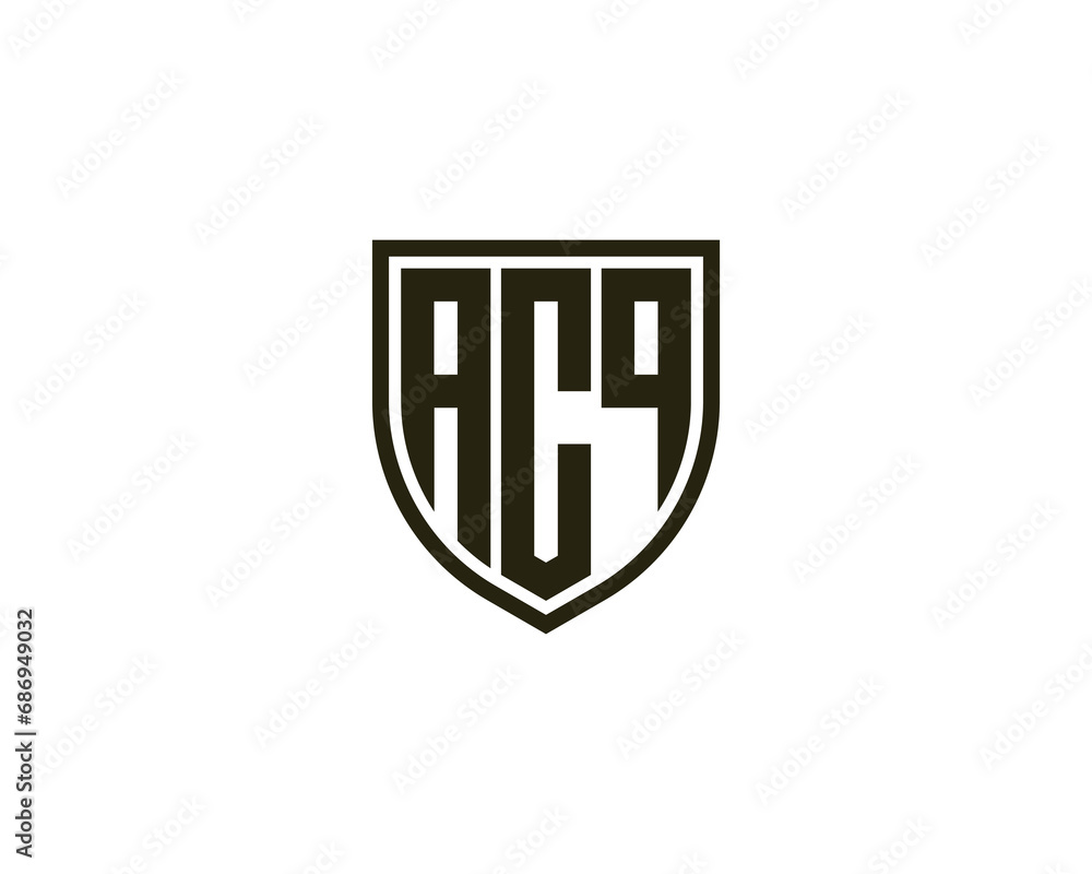 ACQ logo design vector template ACQ logo design vector template