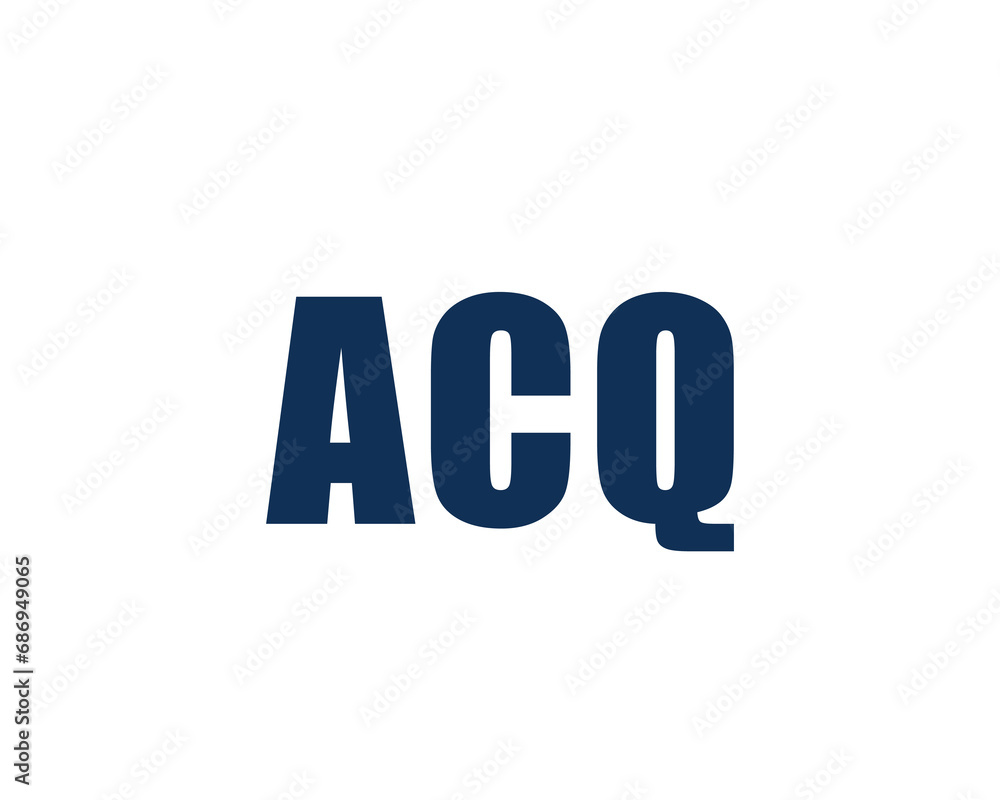 ACQ logo design vector template ACQ logo design vector template