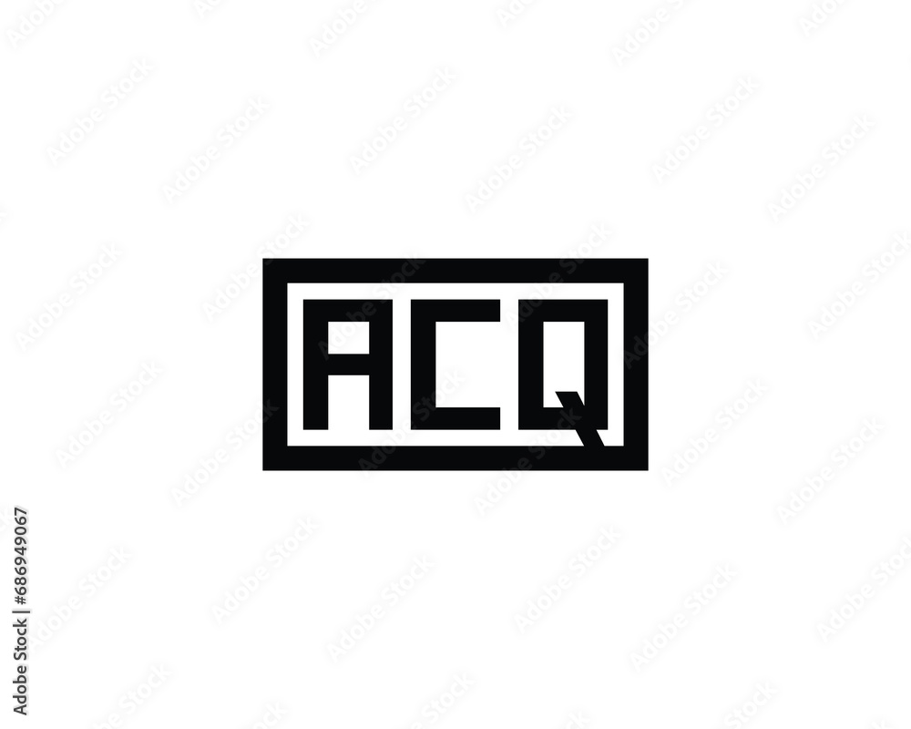 ACQ logo design vector template ACQ logo design vector template