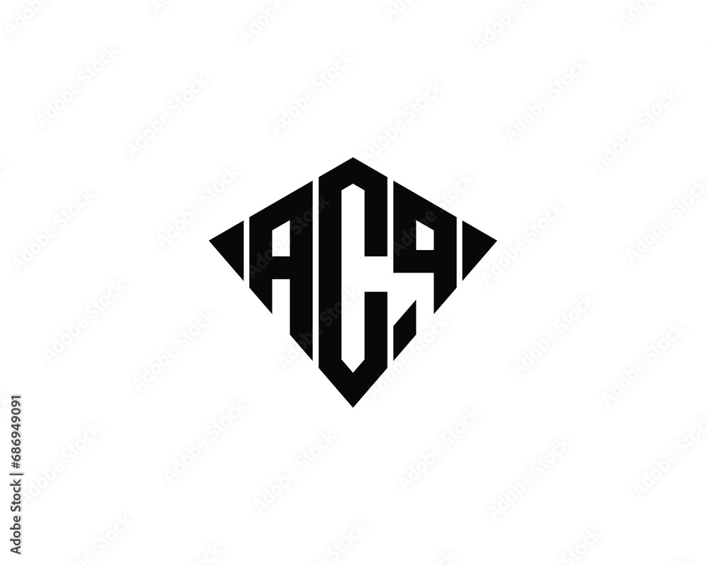 ACQ logo design vector template ACQ logo design vector template