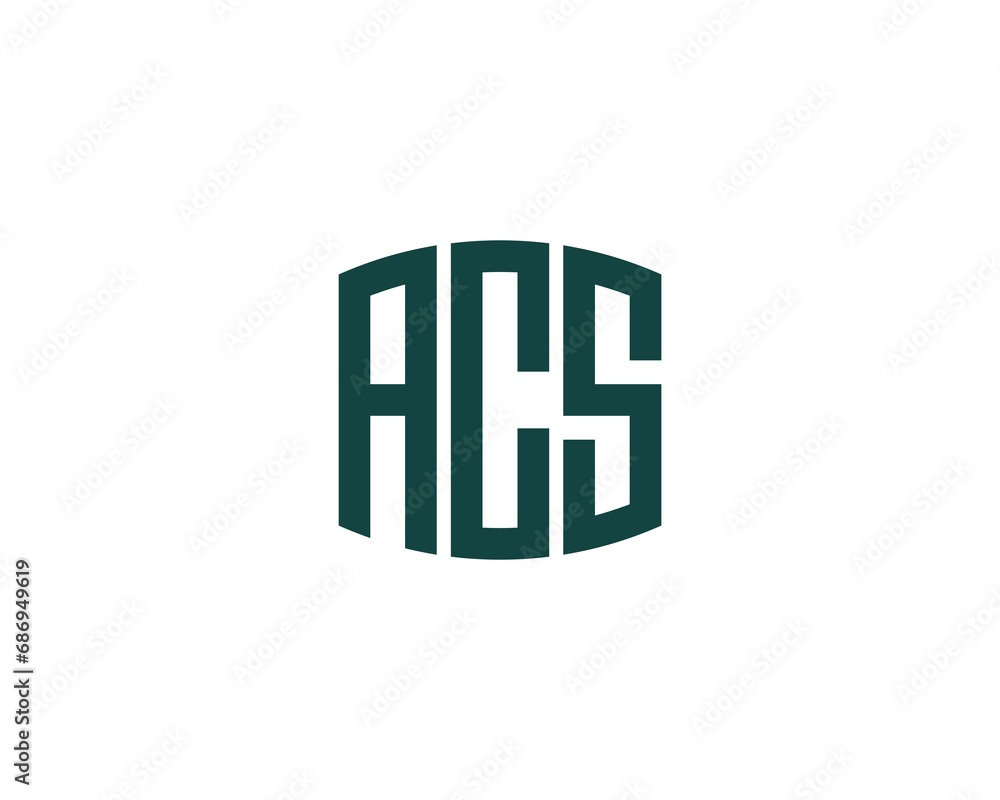 Obraz premium ACS logo design vector template