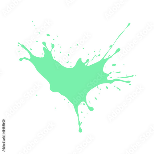 Colorful Vector Illustration of  Water Splash