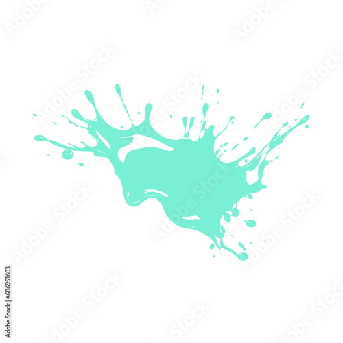 Colorful Vector Illustration of  Water Splash