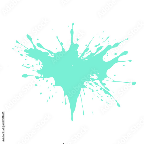 Colorful Vector Illustration of  Water Splash