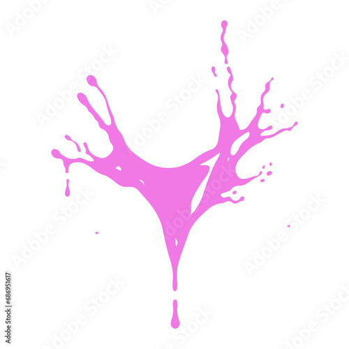 Colorful Vector Illustration of  Water Splash