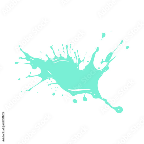 Colorful Vector Illustration of  Water Splash
