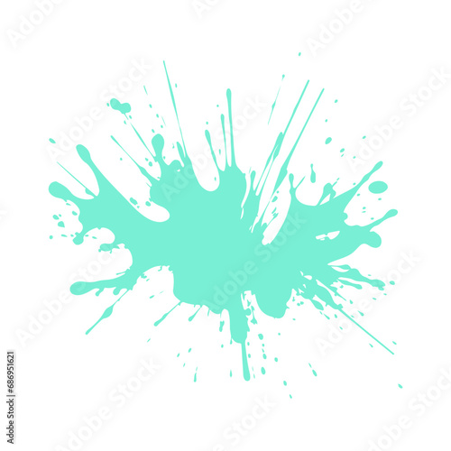 Colorful Vector Illustration of  Water Splash