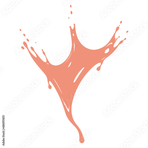 Colorful Vector Illustration of  Water Splash