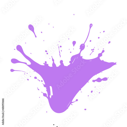 Colorful Vector Illustration of  Water Splash