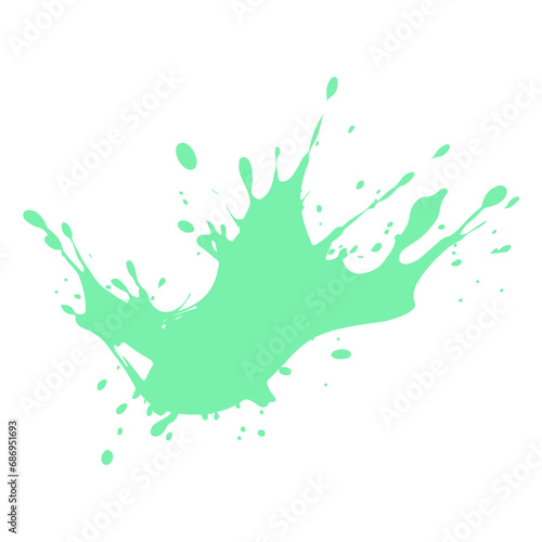 Colorful Vector Illustration of  Water Splash