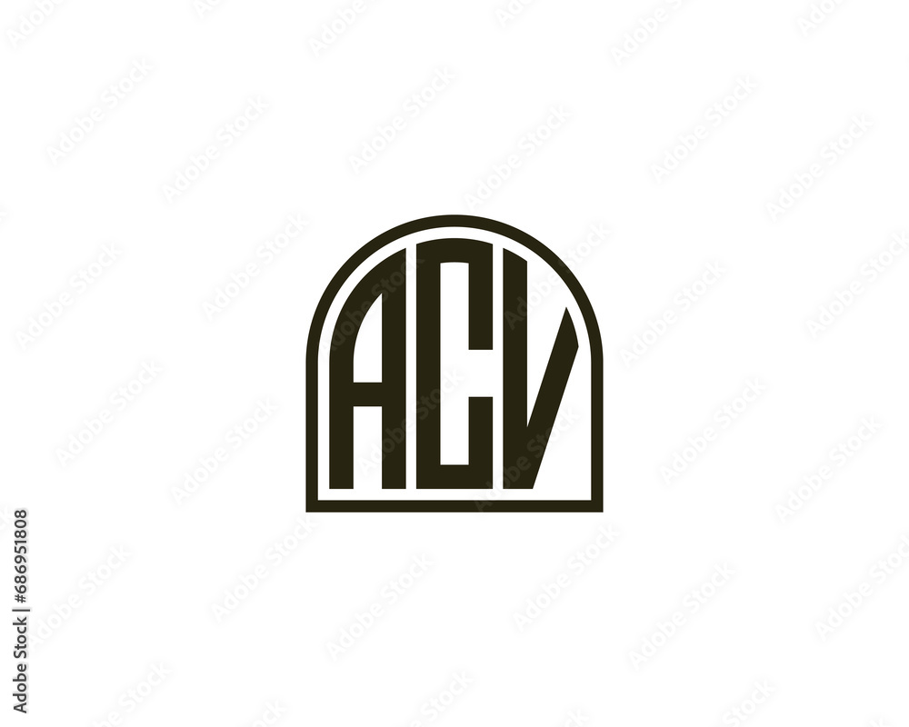 ACV logo design vector template ACV logo design vector template