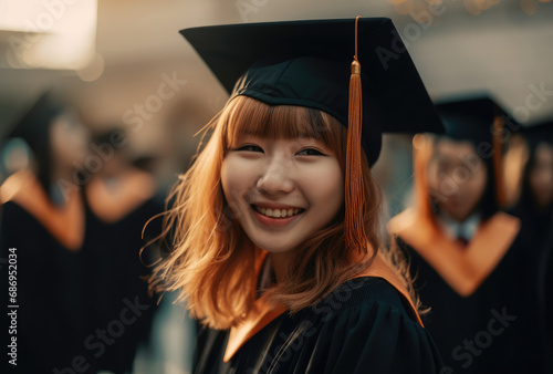 portrait of a young female graduate